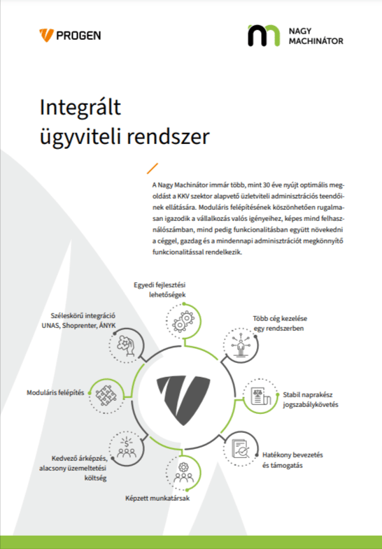 Progen vállalatirányítási, ügyviteli rendszerek